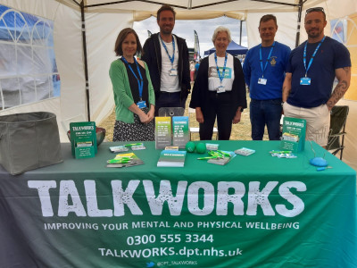 TALKWORKS staff and volunteers attend local summer events